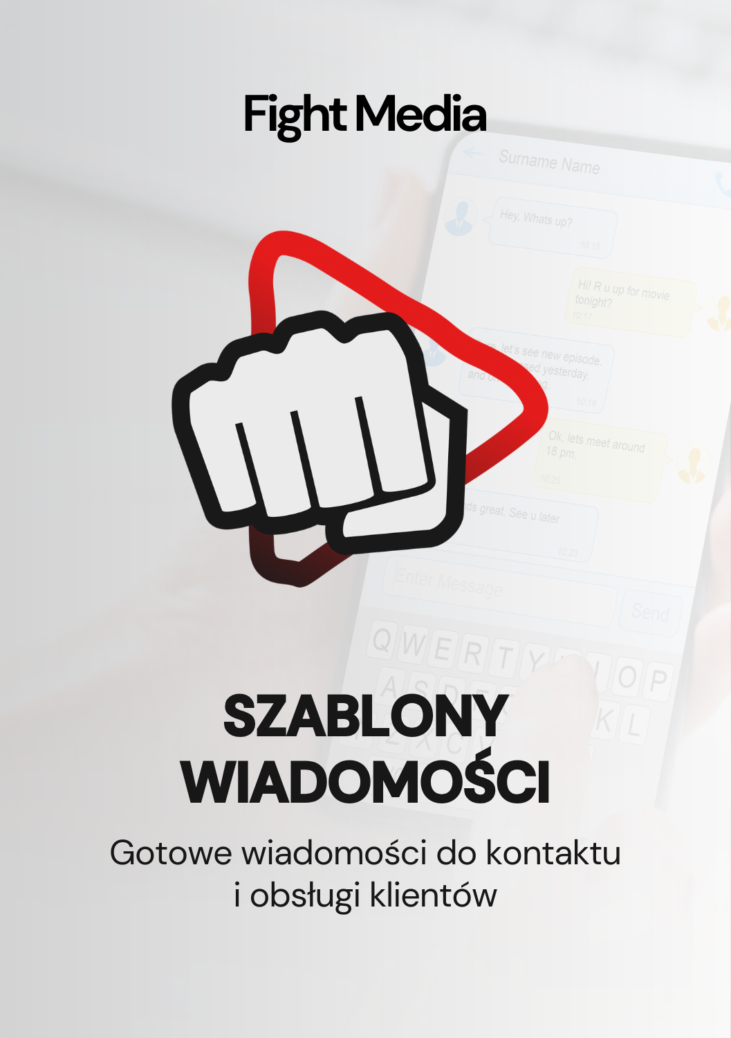 Szablony wiadomości dla trenera sportów walki do kontaktu z klientami treningów personalnych